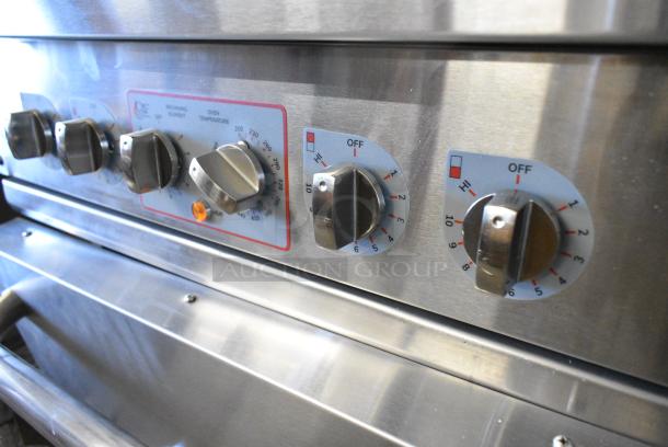 BRAND NEW SCRATCH AND DENT! Cooking Performance Group CPG 351ER24SC Stainless STeel 24" 4-Burner Electric Range with Space Saver Oven. 208 Volts, 3 Phase. - Image 10 of 14