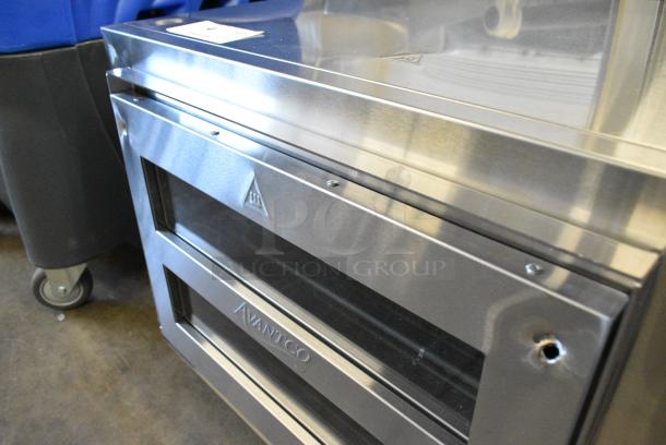 BRAND NEW SCRATCH AND DENT! Avantco 177DPO18DS Stainless Steel Double Deck Countertop Pizza/Bakery Oven. 240 Volts 1 Phase. - Image 5 of 8