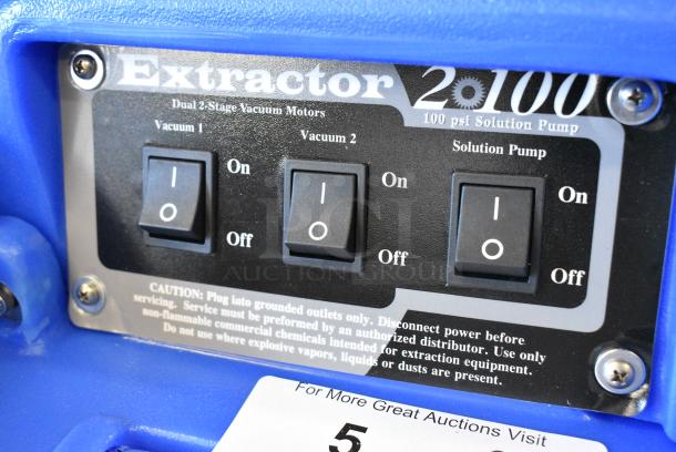BRAND NEW SCRATCH AND DENT! Lavex 842CD122ST 2-Stage Cold Water Carpet Extractor - 12 Gallon, 100 PSI. Tested and Working! - Image 5 of 11