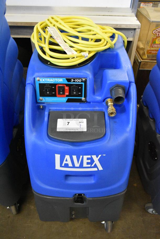BRAND NEW SCRATCH AND DENT! Lavex 3-100 100 PSI Single Vacuum Motor Heated Water Carpet Extractor. Tested and Working! - Image 1 of 11