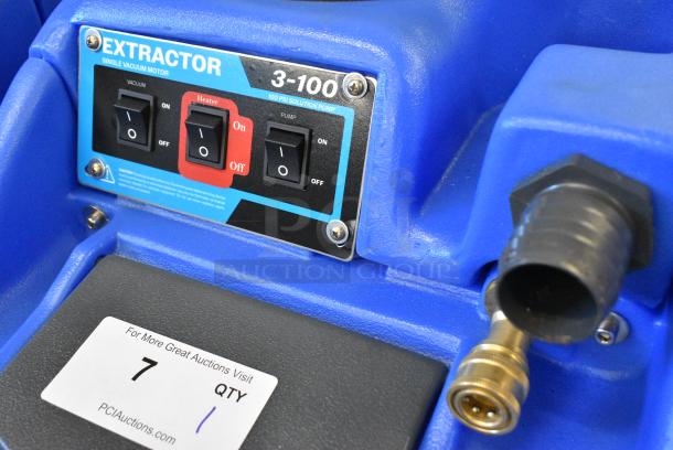 BRAND NEW SCRATCH AND DENT! Lavex 3-100 100 PSI Single Vacuum Motor Heated Water Carpet Extractor. Tested and Working! - Image 4 of 11