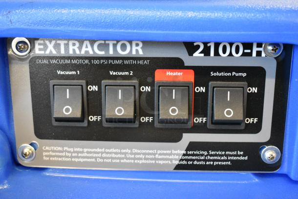 BRAND NEW SCRATCH AND DENT! Lavex 2100-H 100 PSI Dual Vacuum Motor Heated Water Carpet Extractor. Tested and Working! - Image 5 of 10