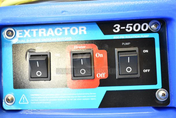 BRAND NEW SCRATCH AND DENT! Lavex 3-500 500 PSI Dual 3 Stage Vacuum Motor Heated Water Carpet Extractor. Tested and Working! - Image 5 of 10