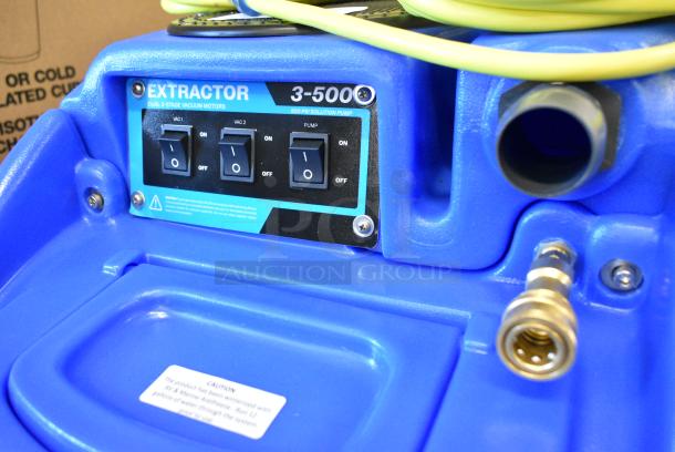 BRAND NEW SCRATCH AND DENT! Lavex 842CD123ST 3-500 500 PSI Dual 3 Stage Vacuum Motor Cold Water Carpet Extractor. Tested and Working! - Image 4 of 11