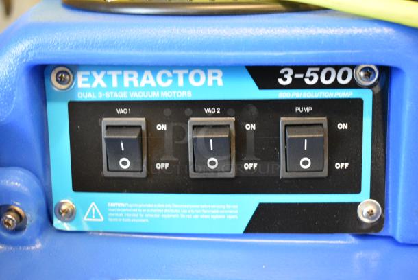 BRAND NEW SCRATCH AND DENT! Lavex 842CD123ST 3-500 500 PSI Dual 3 Stage Vacuum Motor Cold Water Carpet Extractor. Tested and Working! - Image 5 of 11