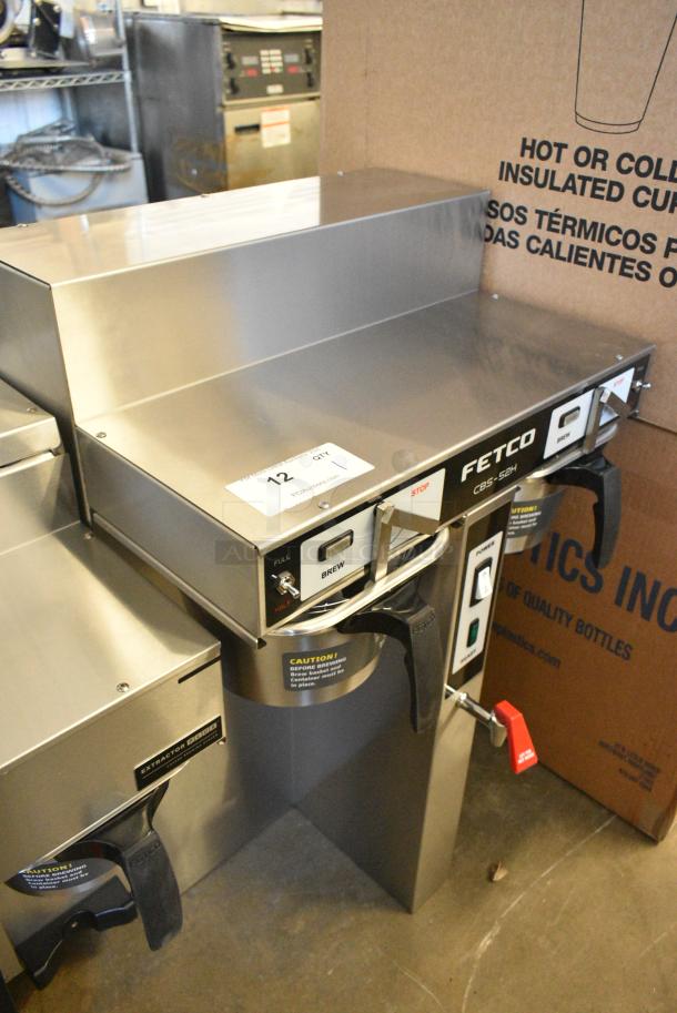 BRAND NEW SCRATCH AND DENT! 2025 Fetco CBS-52H15 Stainless Steel Twin Automatic Coffee Brewer w/ Hot Water Dispenser and 2 Metal Brew Baskets. 120/208-240 Volts, 1 Phase. - Image 2 of 10
