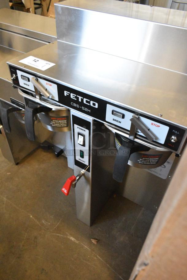 BRAND NEW SCRATCH AND DENT! 2025 Fetco CBS-52H15 Stainless Steel Twin Automatic Coffee Brewer w/ Hot Water Dispenser and 2 Metal Brew Baskets. 120/208-240 Volts, 1 Phase. - Image 3 of 10