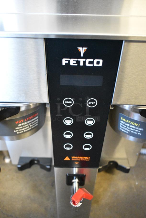 BRAND NEW SCRATCH AND DENT! 2024 Fetco CBS-1232 Stainless Steel Twin Automatic Coffee Brewer w/ Hot Water Dispenser and 2 Metal Brew Baskets. 208-240 Volts, 1 Phase. - Image 4 of 9