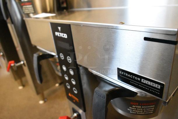 BRAND NEW SCRATCH AND DENT! 2024 Fetco CBS-1232 Stainless Steel Twin Automatic Coffee Brewer w/ Hot Water Dispenser and 2 Metal Brew Baskets. 208-240 Volts, 1 Phase. - Image 5 of 9