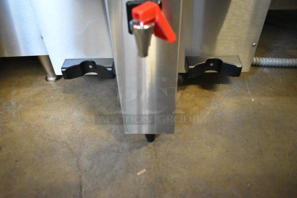 BRAND NEW SCRATCH AND DENT! 2024 Fetco CBS-1232 Stainless Steel Twin Automatic Coffee Brewer w/ Hot Water Dispenser and 2 Metal Brew Baskets. 208-240 Volts, 1 Phase. - Image 7 of 9