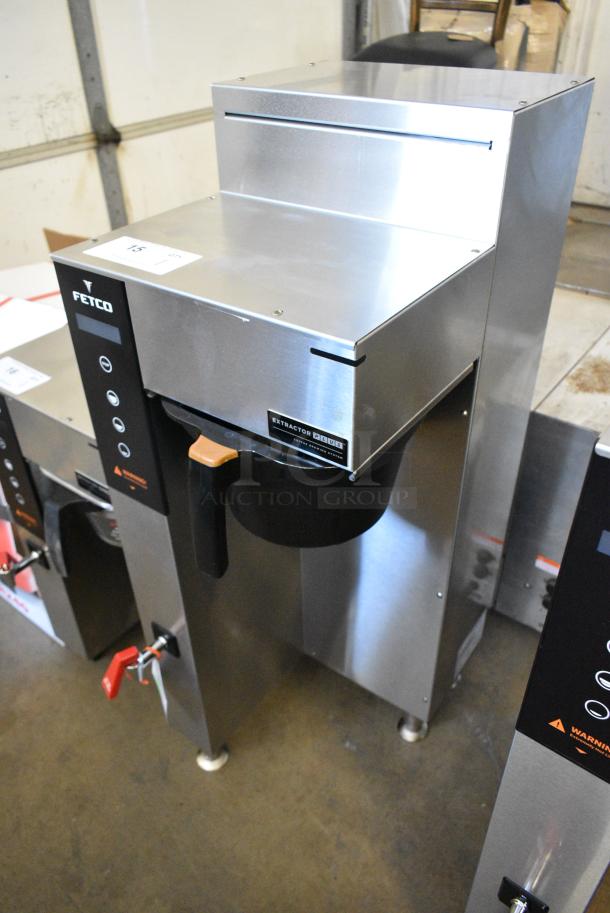 BRAND NEW SCRATCH AND DENT! 2024 Fetco CBS-1251 Stainless Steel Twin Automatic Coffee Brewer w/ Hot Water Dispenser and Metal Brew Basket. 120/208-240 Volts, 1 Phase. - Image 3 of 8