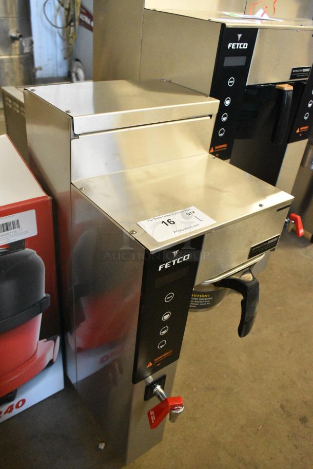BRAND NEW SCRATCH AND DENT! 2024 Fetco CBS-1231 Stainless Steel Twin Automatic Coffee Brewer w/ Hot Water Dispenser and Metal Brew Basket. 120 Volts, 1 Phase. - Image 2 of 8