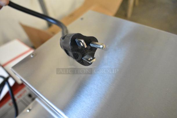BRAND NEW SCRATCH AND DENT! 2024 Fetco CBS-1231 Stainless Steel Twin Automatic Coffee Brewer w/ Hot Water Dispenser and Metal Brew Basket. 120 Volts, 1 Phase. - Image 8 of 8
