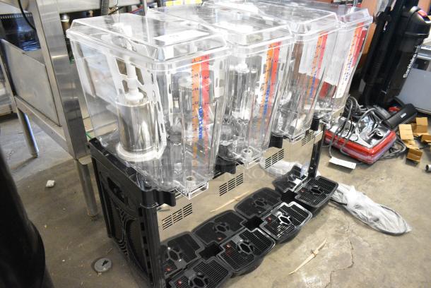 BRAND NEW SCRATCH AND DENT! 2024 Carnival King 382RBD5G4 JETCOF 480M Quadruple 5 Gallon Bowl Refrigerated Beverage Dispenser. 120 Volts, 1 Phase. Tested and Working! - Image 2 of 11