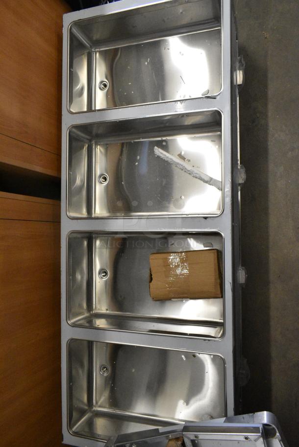 BRAND NEW SCRATCH AND DENT! 2024 ServIt 423EST4WS500 Stainless Steel Four Pan Sealed Well Electric Steam Table with Adjustable Undershelf. 120 Volts, 1 Phase. Cannot Test Due To Plug Style - Image 3 of 20