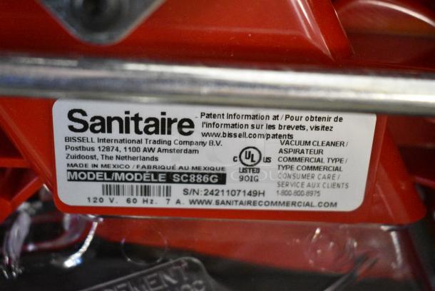 BRAND NEW SCRATCH AND DENT! Sanitaire Heavy Duty Commercial Upright Vacuum Cleaner. Tested and Working! - Image 11 of 11