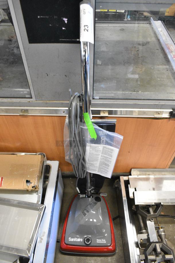 BRAND NEW SCRATCH AND DENT! Sanitaire SC679K TRADITION 12" Lightweight Upright Vacuum Cleaner with High-Capacity Shake Out Bag. Tested and Working! - Image 1 of 8
