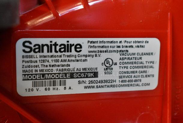 BRAND NEW SCRATCH AND DENT! Sanitaire SC679K TRADITION 12" Lightweight Upright Vacuum Cleaner with High-Capacity Shake Out Bag. Tested and Working! - Image 6 of 8