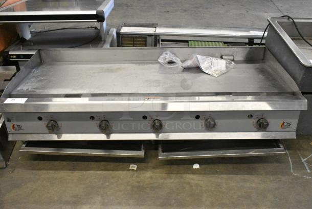 BRAND NEW SCRATCH AND DENT! 2024 Cooking Performance Group CPG 351GTCPG60NL 60" Natural Gas Countertop Griddle with Thermostatic Controls. 150,000 BTU - Image 1 of 11