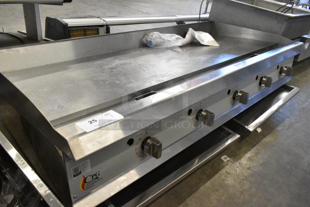 BRAND NEW SCRATCH AND DENT! 2024 Cooking Performance Group CPG 351GTCPG60NL 60" Natural Gas Countertop Griddle with Thermostatic Controls. 150,000 BTU - Image 2 of 11