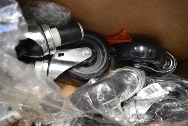 BRAND NEW SCRATCH AND DENT! Lot of 8 3591201148/35912011471 Commercial Casters. - Image 4 of 5