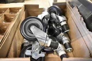 BRAND NEW SCRATCH AND DENT! Lot of 9 Commercial Casters.