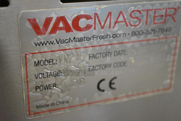 BRAND NEW SCRATCH AND DENT! VacMaster VR215 Chamber Vacuum Packaging Machine with 10 1/4" Seal Bar. 120 Volts, 1 Phase. Does Not Come w/ Power Cord. Tested and Working! - Image 8 of 8