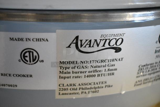 BRAND NEW SCRATCH AND DENT! Avantco 177GRC110NAT Natural Gas 110 Cup (55 Cup Raw) Gas Rice Cooker / Warmer. 24,000 BTU - Image 7 of 7
