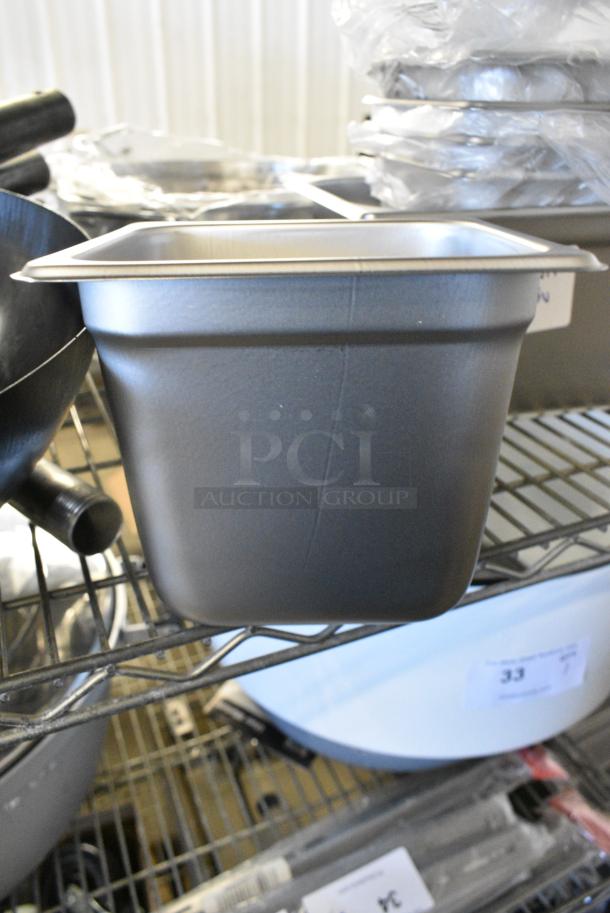 6 BRAND NEW SCRATCH AND DENT! Stainless Steel Drop In Bins Including 1/6 Size and 1/3 Size. 6 Times Your Bid! - Image 3 of 3
