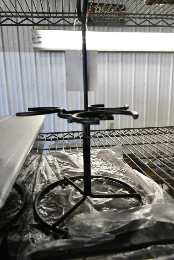 3 BRAND NEW SCRATCH AND DENT! Various Items Including 999FLCADDY3 Acopa Three Glass Black Metal Flight Carrier, Tablecraft MG3 Frostone 12 3/4" x 6 3/4" Black Melamine Display Tray, Choice 176CON6XPNT 6-Compartment Condiment Bar. 3 Times Your Bid! - Image 2 of 7