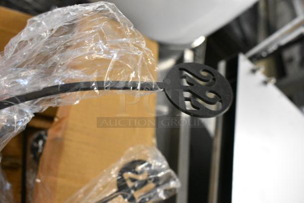 BRAND NEW SCRATCH AND DENT! American Metalcraft NSB30 Black Stamped-Out Number Table Stands - 21 to 30 - Image 9 of 14