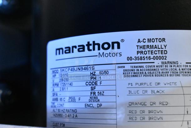 BRAND NEW SCRATCH AND DENT! Marathon 5KCP49JN9461S Metal Convection Oven Fan. 208-230 Volts, 1 Phase. - Image 5 of 5
