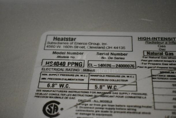 BRAND NEW SCRATCH AND DENT! HeatStar HS4040 PPNG Natural Gas High Intensity Radiant Power Pile Industrial Heater. 40,000 BTU. - Image 8 of 8