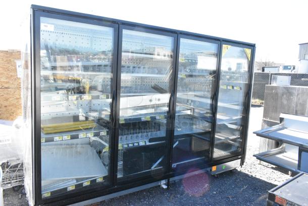 Zero Zone 4RHCCD Metal Commercial 4 Door Reach In Cooler Merchandiser. Does Not Come w/ Compressor. 115 Volts, 1 Phase. - Image 1 of 11