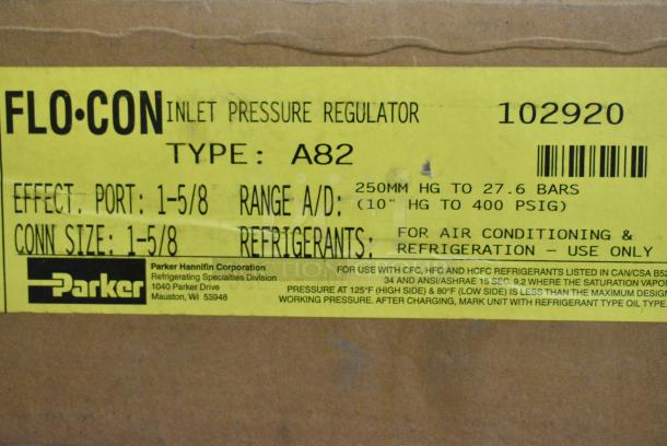 3 BRAND NEW SCRATCH AND DENT! Parker Flo-Con Inlet Pressure Regulator. 3 Times Your Bid! - Image 7 of 7