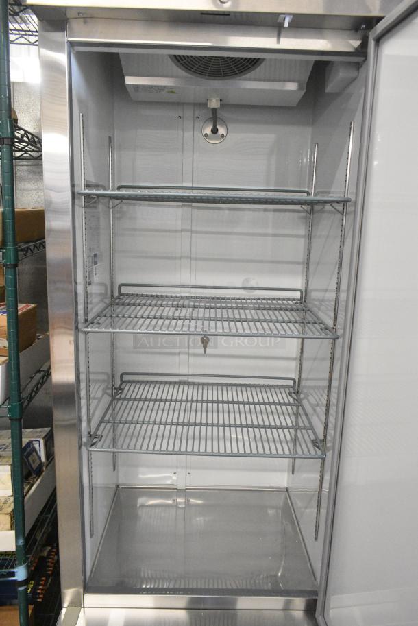 BRAND NEW SCRATCH AND DENT! 2024 Avantco 178A19FHC Stainless Steel Commercial Single Door Reach In Freezer. 115 Volts, 1 Phase. Tested and Powers On But Does Not Get Cold - Image 3 of 6