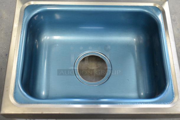 BRAND NEW SCRATCH AND DENT! Advance Tabco 7-PS-60 Stainless Steel Wall Mount Single Bay Sink w/ Faucet and Mounting Bracket - Image 3 of 11