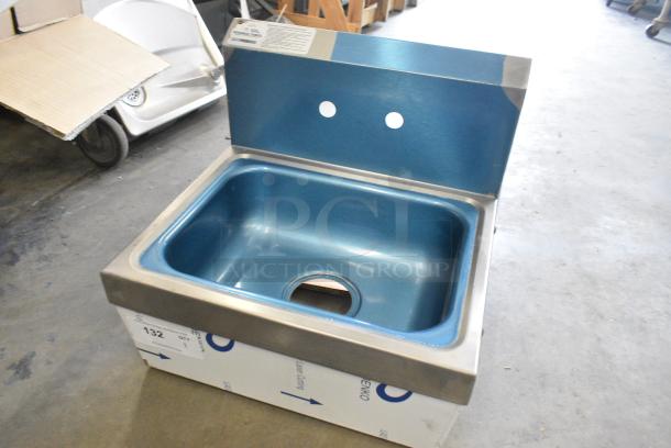 BRAND NEW SCRATCH AND DENT! Advance Tabco 7-PS-60 Stainless Steel Wall Mount Single Bay Sink w/ Faucet and Mounting Bracket - Image 4 of 11