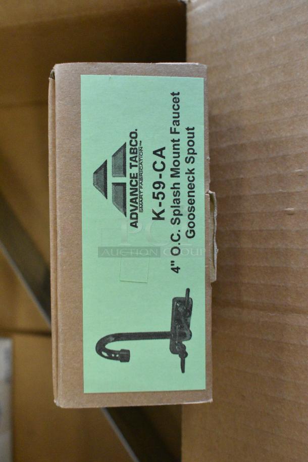 BRAND NEW SCRATCH AND DENT! Advance Tabco 7-PS-60 Stainless Steel Wall Mount Single Bay Sink w/ Faucet and Mounting Bracket - Image 5 of 10