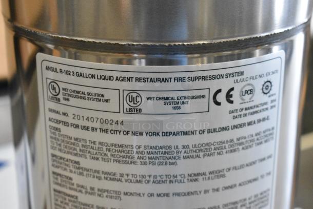 2 IN ORIGINAL BOX! Ansul R-102 429862 Fire Suppression Tank. 2 Times Your Bid! - Image 5 of 9