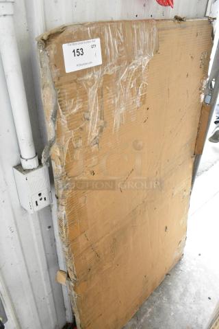 BRAND NEW SCRATCH AND DENT! Lancaster Table & Seating 3493048TCB  Laminated Rectangular Table Top Reversible Cherry / Black