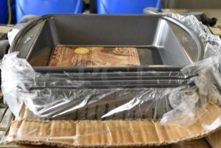 BRAND NEW SCRATCH AND DENT! Box of 6 Wilton Perfect Results 8" x 8" x 2" Square Non-Stick Steel Cake Pan 191002912