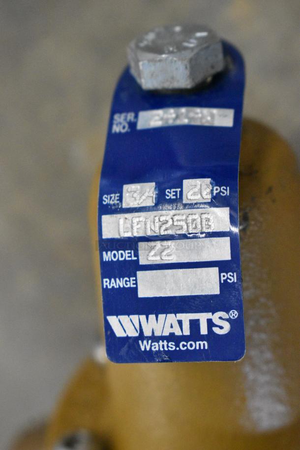 IN ORIGINAL BOX! Watts LFN250B FPT Pres Regulator - Image 7 of 8