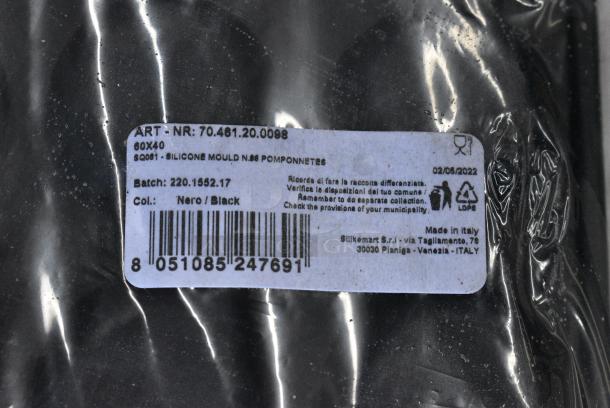 3 BRAND NEW SCRATCH AND DENT! Silikomart SQ061 96 Compartment Pomponettes Silicone Baking Mold - 1 7/16" x 1 7/16" x 11/16" Cavities. 3 Times Your Bid! - Image 4 of 4