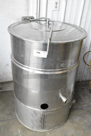 Cleveland KEP-40 Stainless Steel Commercial Floor Style 40 Gallon Kettle.
