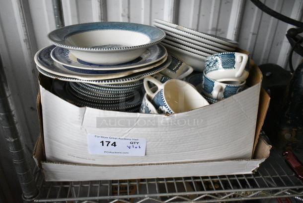 ALL ONE MONEY! Lot of Ceramic Dishes Including Plates and Mugs - Image 2 of 9