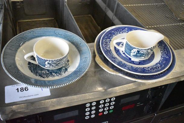 ALL ONE MONEY! Lot of Ceramic Dishes Including Plates and Mugs - Image 3 of 9