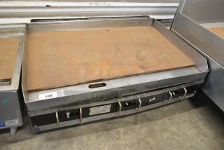 Star 636 Stainless Steel Commercial Natural Gas Powered Flat Top Griddle. 20,000 BTU.