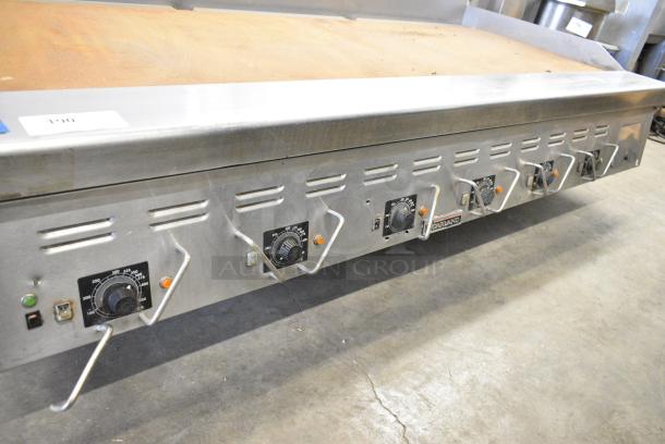 Garland Stainless Steel Commercial Natural Gas Powered Flat Top Griddle w/ Thermostatic Controls. - Image 4 of 5