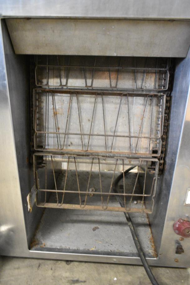 Savory Stainless Steel Commercial Electric Powered Vertical Bun Toaster. Cannot Test Due To Plug Style - Image 4 of 9